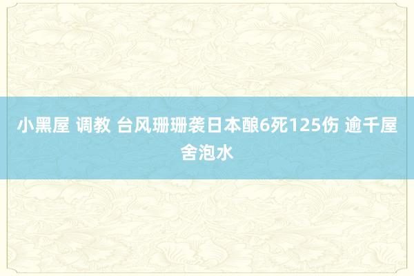 小黑屋 调教 台风珊珊袭日本酿6死125伤 逾千屋舍泡水