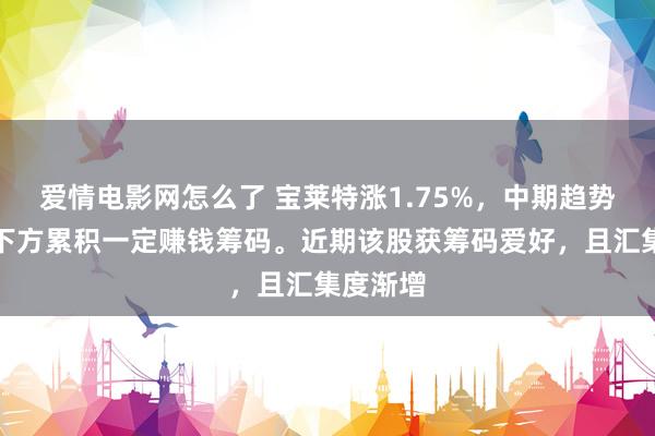 爱情电影网怎么了 宝莱特涨1.75%，中期趋势方面，下方累积一定赚钱筹码。近期该股获筹码爱好，且汇集度渐增