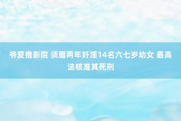 爷爱撸影院 须眉两年奸淫14名六七岁幼女 最高法核准其死刑